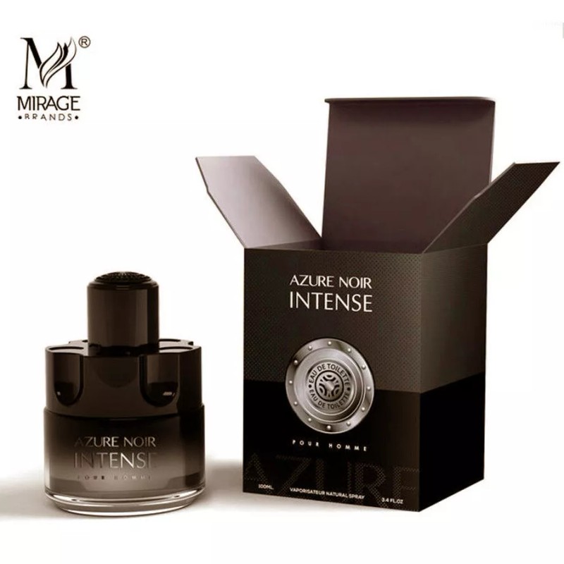 Azure Noir Intense Men's 3.4 Oz EDT Spray Long Lasting