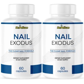 Pelican Vitamins Nail Exodus- Nail Support- 2 Bottles- 120 Capsules