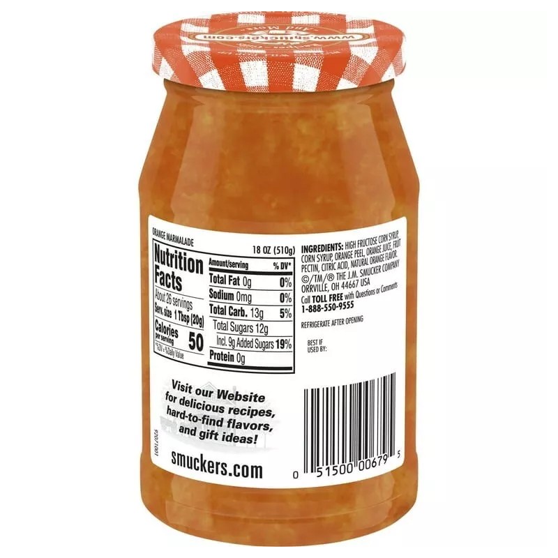 Smuckers Smucker's Sweet Orange Marmalade 18oz Jar