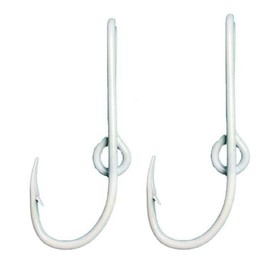 Eagle Claw Hat Fish Hook- Set of Two Hat Hooks- White