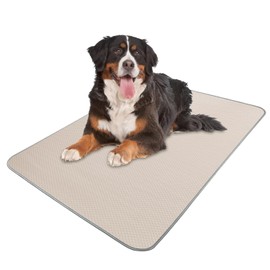 Summer Dog Cooling Mat Washable Ice Silk Self Cool Pad for Large Dogs and Cats, 59x40in Pet Sleeping Pad for Crate, Bed, Indoor & Outdoor Floor, Car Seats
