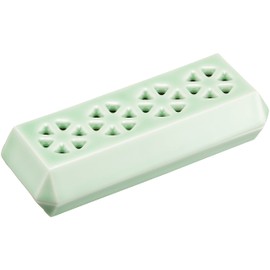 Incense Burner, Horizontal Stand, Incense Plate, Stylish Incense Holder, Buddhist Altar, Arita Ware Incense Plate, Incense Holder, Scandinavian Interior Decoration, Clear Stream, Small, Nagasaki Celadon, 2.0 x 5.1 x 1.2 inches (50 x 130 x 30 mm), Made in