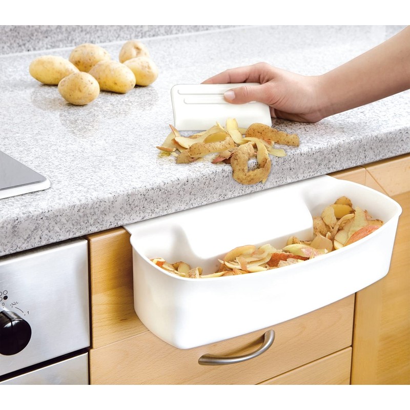 Wenko 7730100 Collecting pan for kitchen waste - including scraper,