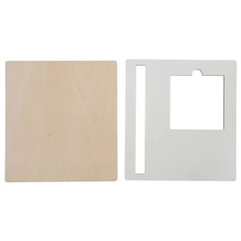 Operitacx Tray DIY Sublimation Supplies Sublimation Sticky Memo Holder Note Holder for Desk Sublimation Blanks Products Sublimation Slate and Pen Memorandum Wooden White