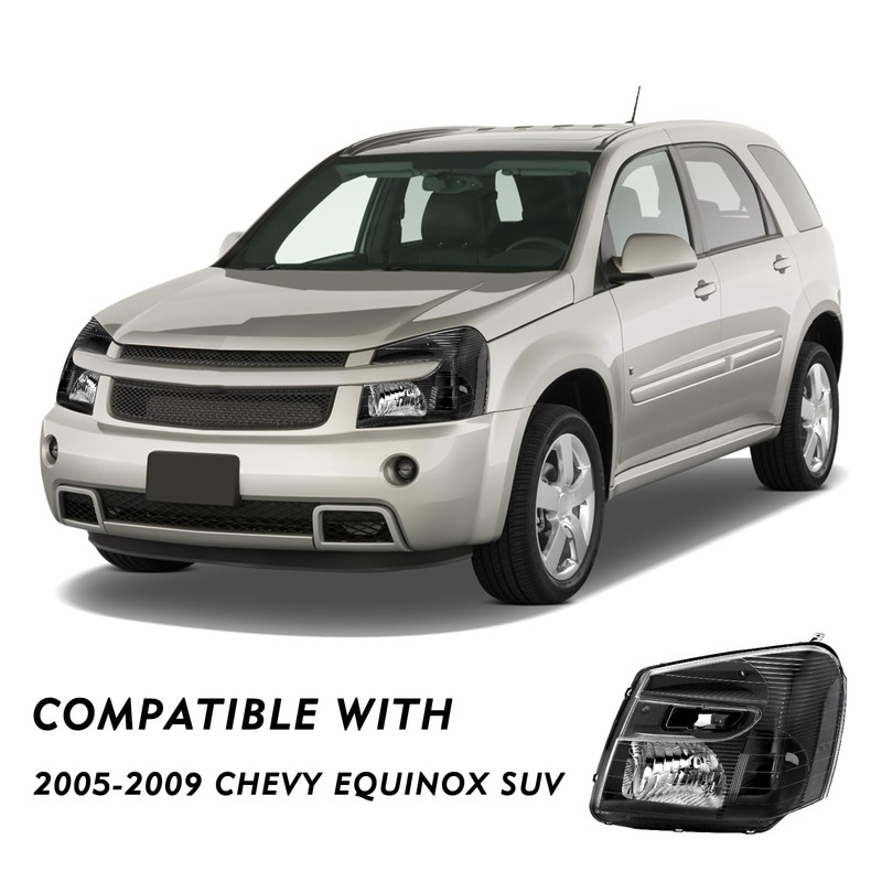 TUSDAR Fits For 05-09 Chevy Equinox [Halogen OE Style] Headlight