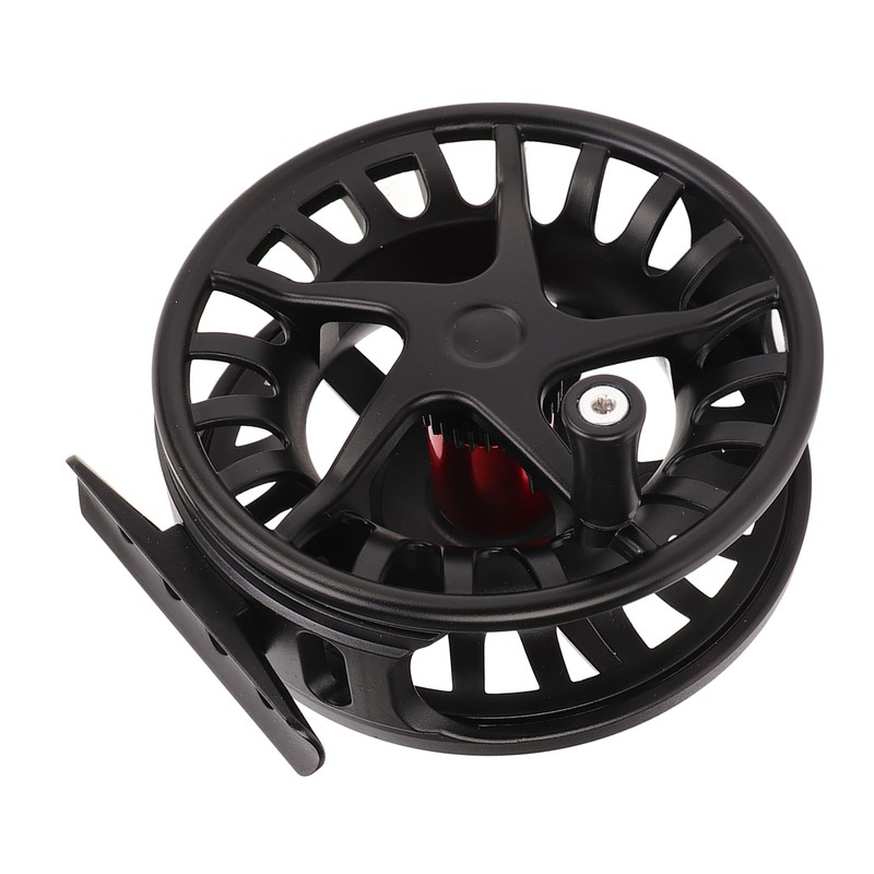 Fly Fishing Reel with Release Black Aluminium Alloy Large Line