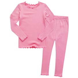 VAENAIT BABY Infant Toddler Girls Modal Pajamas Pjs 2pcs Set Shirring Realpeach L