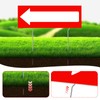 8 Pack Arrow Yard Sign Red This Way Decor 17