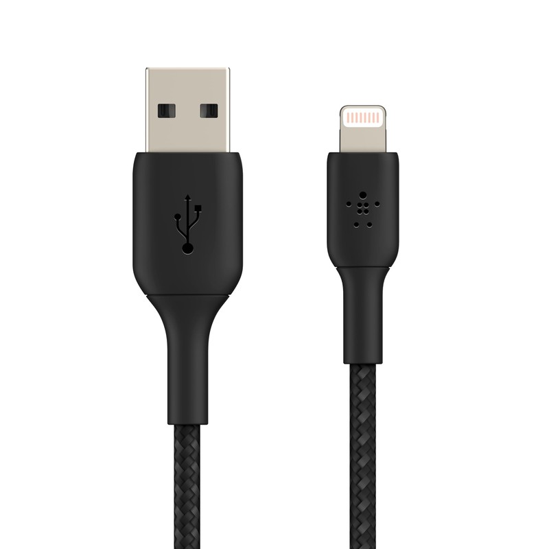 Belkin Belkin BoostCharge Braided Lightning Cable - 6.6ft/2M - MFi
