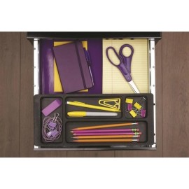 Hirsh Industries Space Solutions 3 Drawer Metal File Cabinet with Pencil Drawer Black