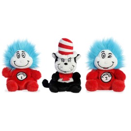 Aurora Palm Pals Bundle - Cat in The Hat, Thing 1, and Thing 2 (Plush 3-Pack)