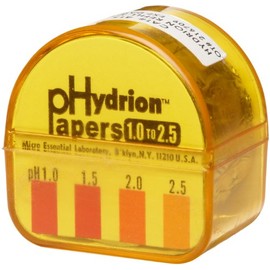 Micro Essential Lab 415 Hydrion Short Range pH Paper Refills, 1.0 - 2.5 pH