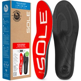 SOLE Active Medium Shoe Insoles with Metatarsal Pads - Men's Size 7/Women's Size 9