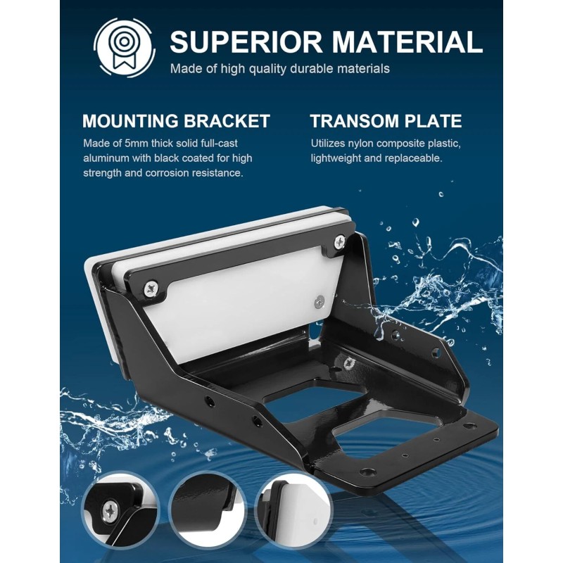 for Kayaks Transom Trolling Motor Mount Motor Bracket Kit for