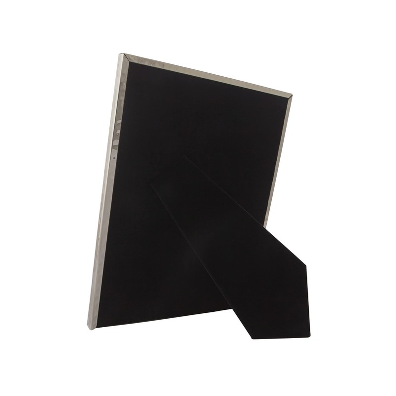 Frametigo Silver Plated Hammered White Mount Photo Frame - Fits
