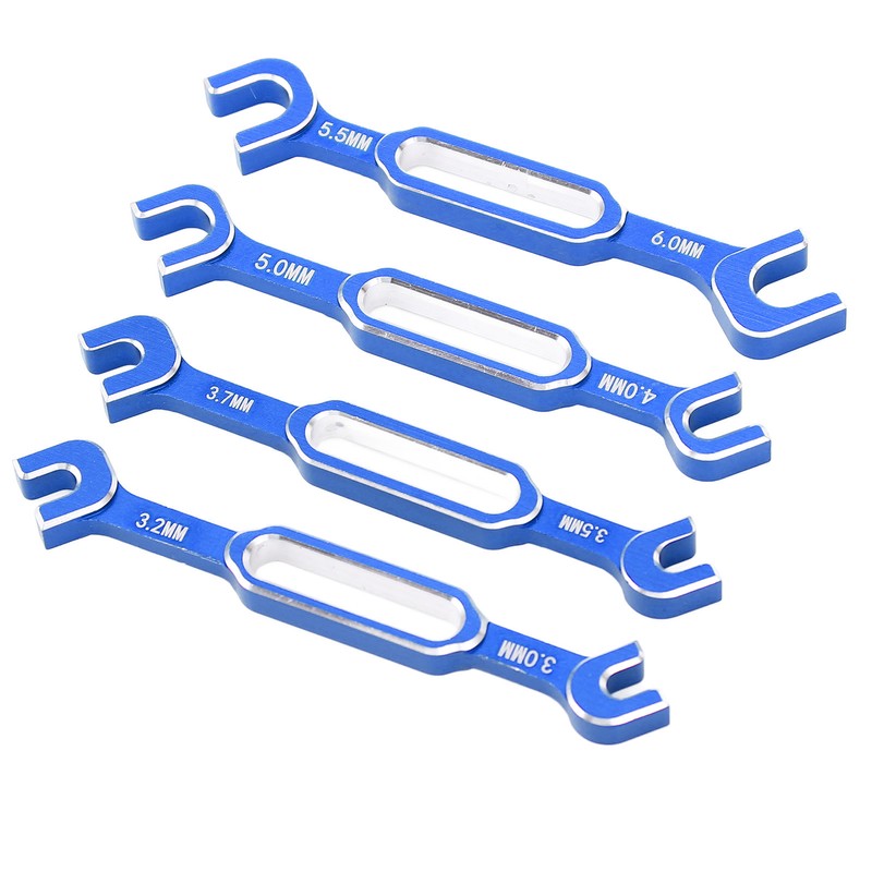 4PCS RC Car Wrenches Turnbuckle Nut Ball Joint Remover Aluminum