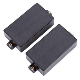 Guitar Pickup Covers, 2 Pcs Humbucker Sealed Pickup Covers for Electric Guitar Replacement Parts (Black)