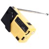 Hand Crank Flashlight Radio Portable Mini FM AM Weather Radio