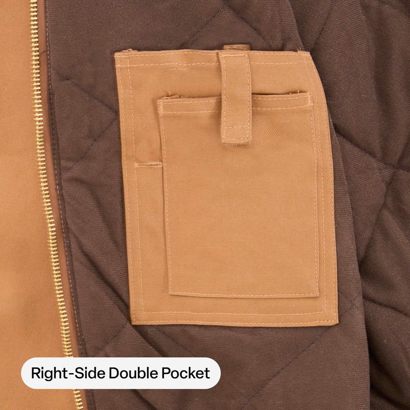 Berne Men's Heritage Duck Hooded Active Work Jacket, 6X-Large Tall,