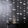 Aiyraa Silver Just Married Banner, Just Married Wedding Decorations