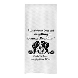 Bernese Mountain Dish Towels for Kitchen, Bernese Mountain Dog Gifts, 16 X 24 Inch Bernese Hand Towels for Bathroom, Bernese Tea Towels for Kitchen, Bernese Mountain Bathroom Towels