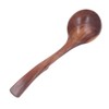 Solid Wood Wooden Spoon - Soup Ladle with Elegant Design