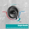 SKOWLL Shower Valve Wall Mount Black Shower Mixer Valve Kit