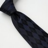 Ojier Men's Necktie, 100% Silk, Jacquard Tie, Regular Tie, Argyle