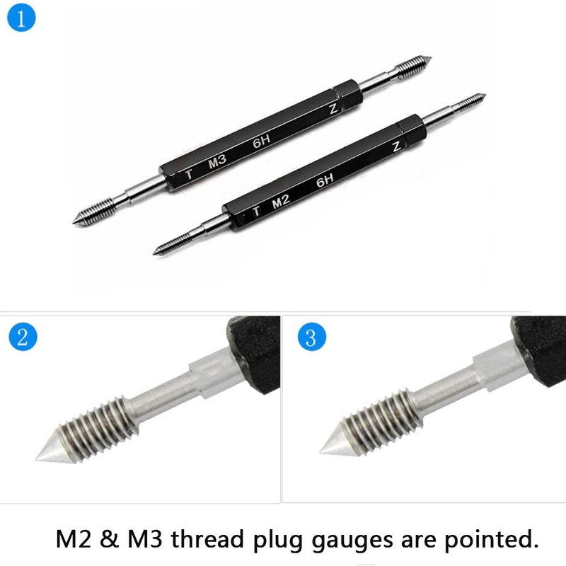 1 Pcs Thread Plug Gauge Bearing Steel Thread Plug Gauge