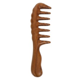 Mikinona Hair Brush Green Sandalwood Massage Comb Scalp Massager Portable Hair Styling Tool