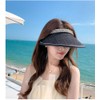 LeafIn 8433 Women's Sun Visor, Hat, Straw, Pearl, Sun Protection,