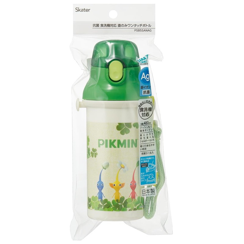 Skater PSB5SANAG-A Water Bottle, 16.9 fl oz (480 ml), For