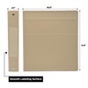 Carstens 1.5-Inch Heavy Duty 3-Ring Binder - Side Opening, Oatmeal,