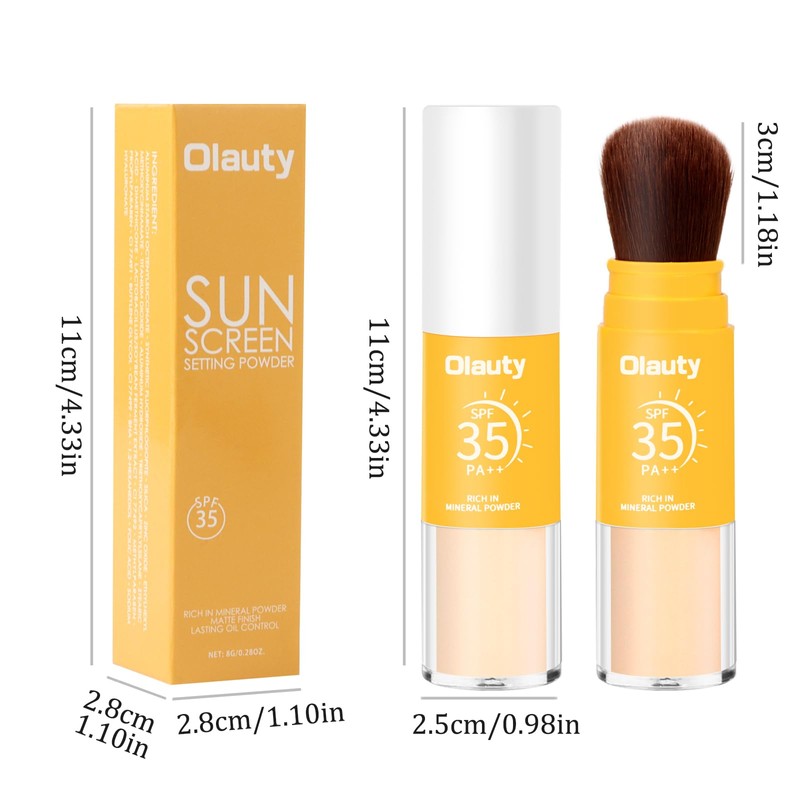 TITIMORE Sunscreen Setting Powder, SPF 35, Translucent Face Powder, Long