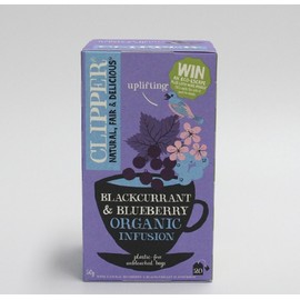 클리퍼 유기농 블랙커런트 앤 블루베리 허브티 Clipper Organic Blackcurrant and Blueberry Herbal Tea, 2.5g × 20개입 × 2개