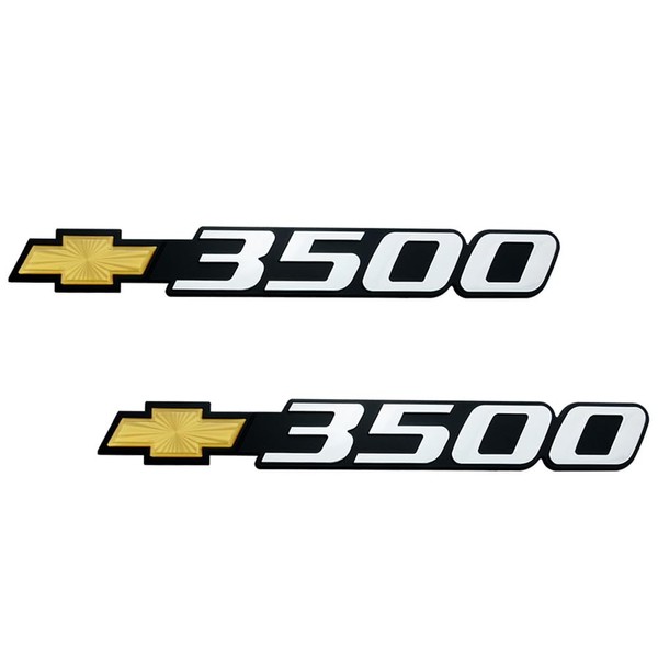 Pair Set Bowtie 3500 Emblems Front Door Right Left 3D