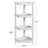 ELYKEN 4 Tier Shower Caddy Organizer Shelf Corner, 14.4 x