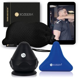 BOZEERA Trigger Point Push Button Set with Suction Cup for Muscle Pain and Tension 2 x Trigger Point Massager Pain Free Press Set Including Video Instructions Booklet and Bag