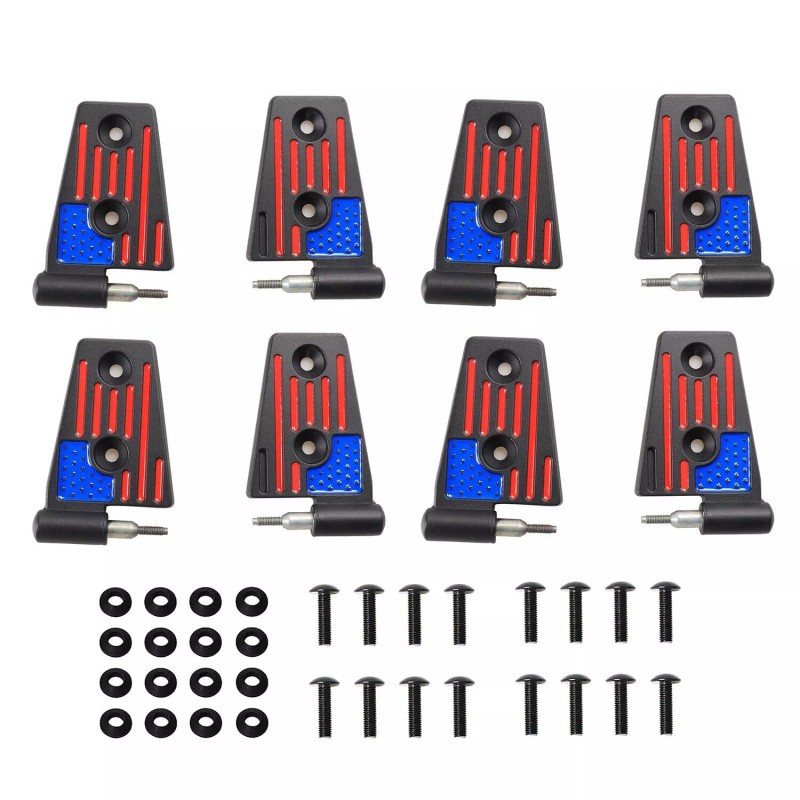 BESTAOO 8Pcs Black Replacement Side Door Hinge Kit For Jeep