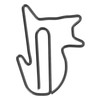 100 Pcs Cute Paper Clips Animal Shaped Fun Bookmark Document