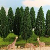 10 PCS Model Pine Trees, 6 inch Micro Landscape Tree