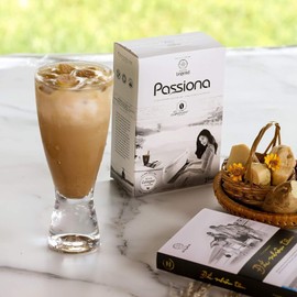 Generic 1 Pack - Passiona Special Instant Milk Coffee for Women Collagen Added - Ca Phe Sua Da Hoa Tan Bo Sung Collagen Danh Cho Phai Dep - 14 Bags per Box