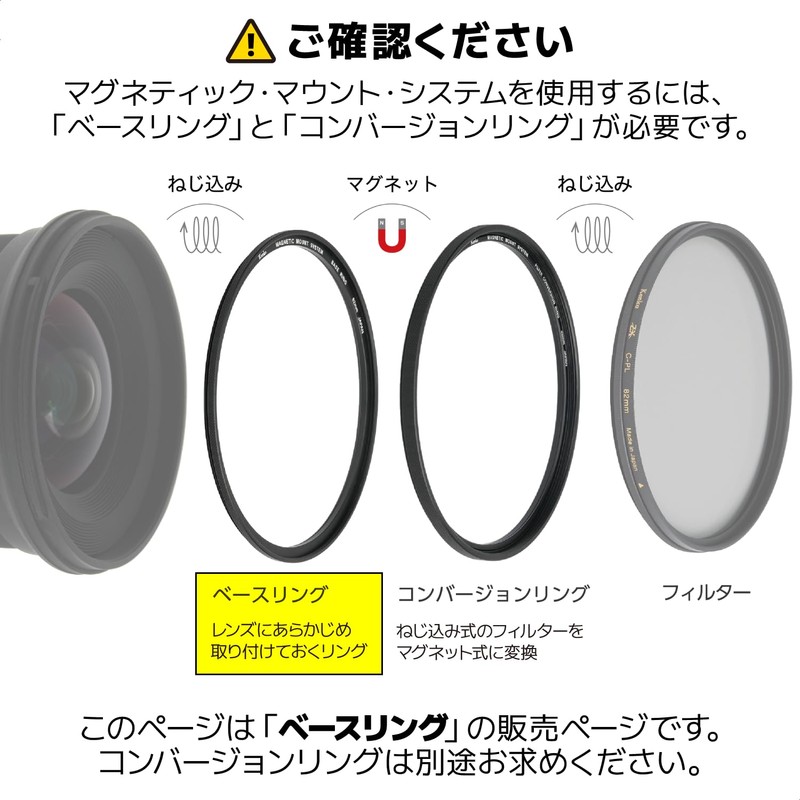 Kenko 267639 Magnetic Mounting System Base Ring for 67mm Lens