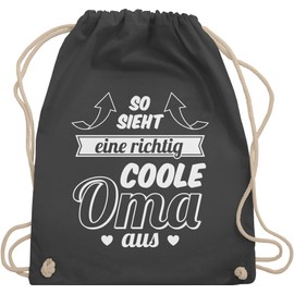 Shirtracer - Gym Bag Backpack - Gift - This Is How A Really Cool Grandma Looks Like Arrows, 02 Dark Grey