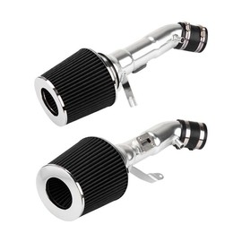 MARSFLUX Cold Air Intake Kit Fit for 2008-2013 INFINITI G37, 2009-2020 Nissan 370Z, V6 3.7L Aluminum Tube w/Heat Shield Filter (Black)