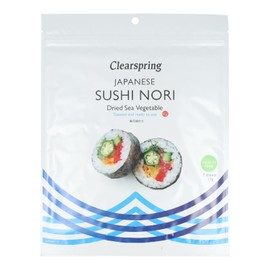 Clearspring Sushi Nori Sea Vegetable 17g Herbs Plants & Vegetables Healthy Food