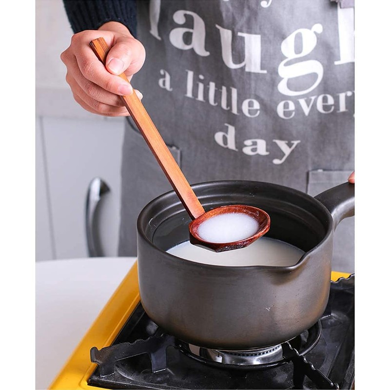 AKAMAS Japanese Soup Spoon Long Handle Japanese Long Handle Drink