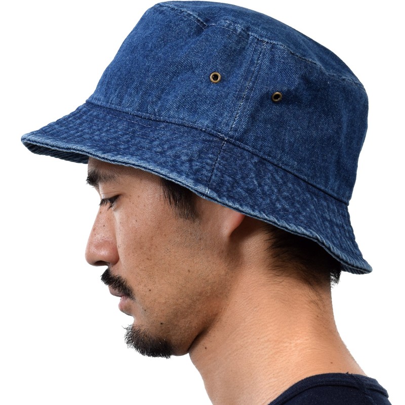 New Hattan 1500 Stonewash Bucket Hat, blue (dark)
