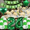 70 Balloons - Green 70th Birthday Decoration for Men &