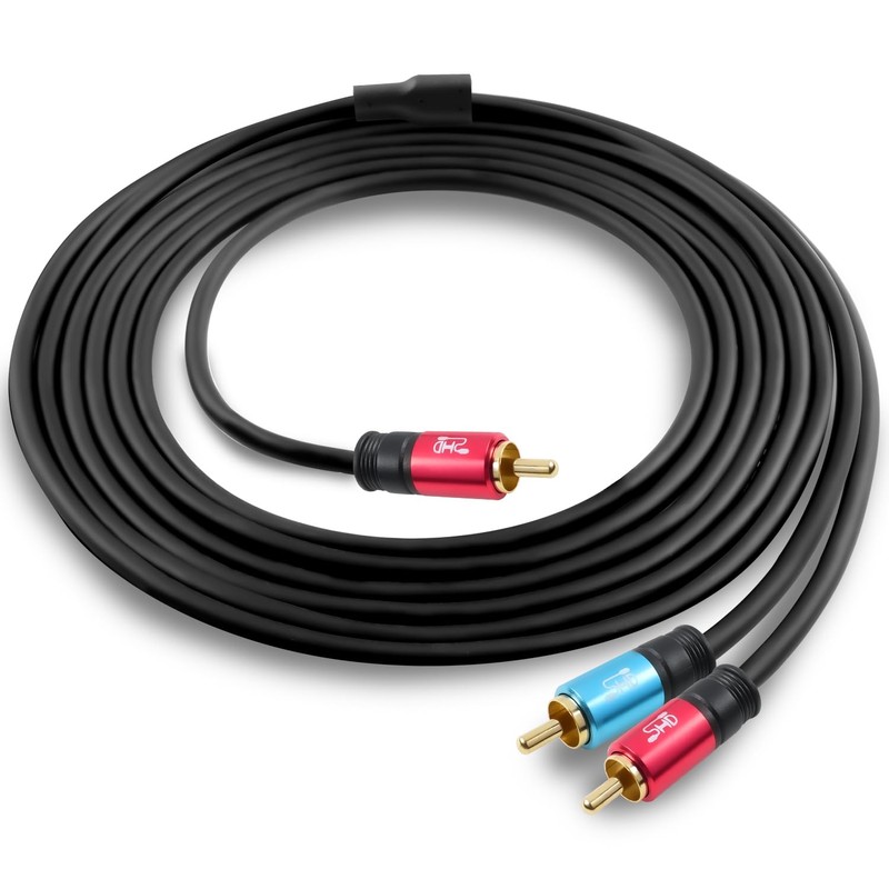 SHD RCA to 2RCA Subwoofer Cable Audio Cable 2RCA to